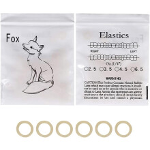 500 pcs Orthodontic Elastic Bands Dental Orthodontic Elastics Latex Rubber Bands (Fox 1/4")