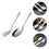 1Set Toddler Stainless Steel Spoon Fork Set Silver Easy Clean Compact 10
