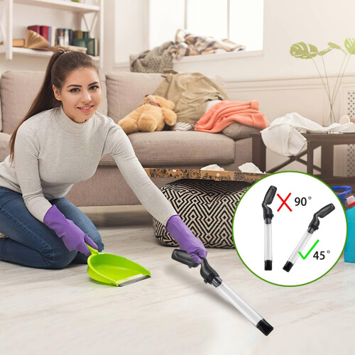 Handheld Bug Vacuum with LED Target Light, OneButton Contact Insect Catcher for Home 2
