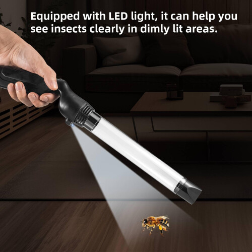 Handheld Bug Vacuum with LED Target Light, OneButton Contact Insect Catcher for Home 1