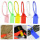 120 Pcs Security Tags Plastic Security Seals Cable Tie Labels, Secure Anti-Tamper Seals Self Locking Zip Ties Pull Tags 250mm Length 5