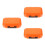 3Pièces Coffret Leurres Étanche Orange Pour 5