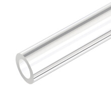 sourcing map Acrylic Pipe Clear Rigid Round Plastic Tube 10mm ID 16mm(5/8 inch) OD 10" for Lamps and Lanterns, Water Cooling System