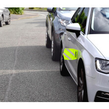 SIDEGUARD - Reflective Flexible Car Wing Mirror Protector. Warn Passing Vehicles of Your Presence When Parked on the Street.