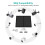 5W Solar Panel for Security Camera, Solar Panel for DC 5V Outdoor Rechargeable Battery Camera, Solar Charger for Camera with Micro USB Port, USB-C Ad 2