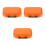 3Pièces Coffret Leurres Étanche Orange Pour 7