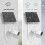 5W Solar Panel for Security Camera, Solar Panel for DC 5V Outdoor Rechargeable Battery Camera, Solar Charger for Camera with Micro USB Port, USB-C Ad 5