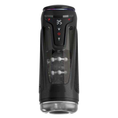 PDX ELITE - MOTO-BATOR PRO THRUSTING STROKER AUTOMATIC VIBRATING AND WARMING MASTURBATOR 26.5 CM