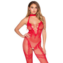 LEG AVENUE - 89336 BODYSTOCKING OHNE SCHRITT ROT - EINE GRÖSSE