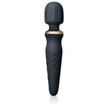 LOLA INTY Toys Torch Silicone Vibrating Wand Black (25 vibration Modes)