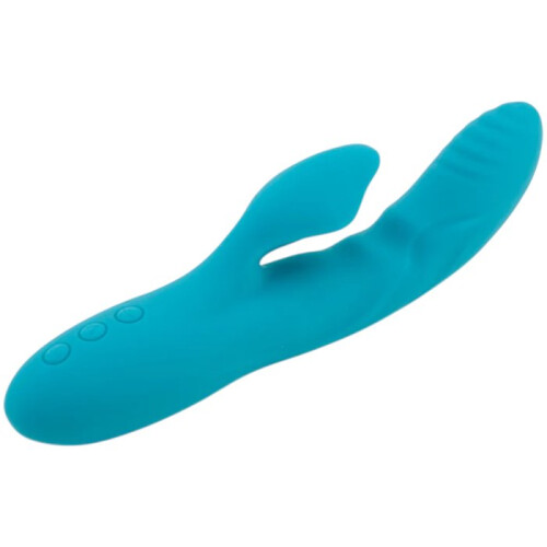 Nu Sensuelle Kiah Warming Rechargeable Rabbit Vibrator Blue 1