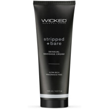 Wicked Sensual Care Stripped & Bare Sensual Massage Cream Fragrance-Free 120ml
