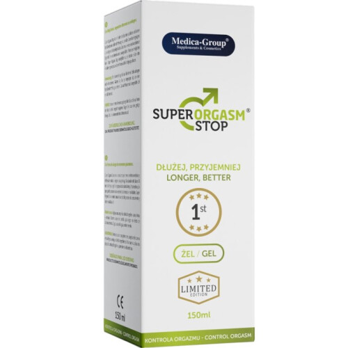 Super Orgasm Stop Men's Cooling Delay Gel 150ml 2