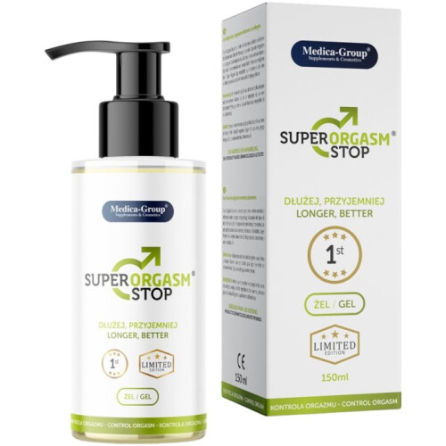 Super Orgasm Stop Men's Cooling Delay Gel 150ml 1
