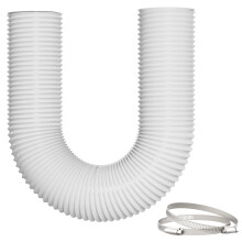 Yrichtra 75mm Diesel Heater Ducting, 2.5m Flexible Ducting, Heat Resistant and Noise Dampening, Tumble Dryer Vent Hose Style for Air Exhaust and Vent