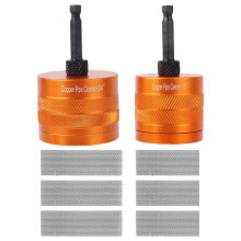 1/2" & 3/4" Copper Pipe Cleaner Set with 6 Brush Blades, Professional Plumbing Tools for Removing Rust Stains Paint from Copper and Metal Pipes(15mm