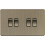 Knightsbridge 10AX 4G 2-Way Switch - Antique Brass 1