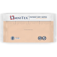 100x Omnitex XL Patient Cleansing Dry Wipes - UK Made | Soft Daily Care & Comfort | High Absorbency, Gentle & Strong | Adult Wipes for Incontinence,