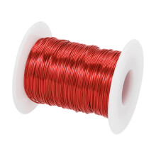 sourcing map 0.6mm Magnet Wire 259ft(79m) 200g Enameled Copper Wire Enameled Magnet Winding Wire 155C for Transformers Inductors,Red