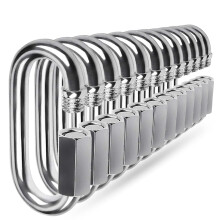 Quick Link, Ekunbuy 304 Stainless Steel Heavy Duty Locking Clips Chain Connector Repair Link Buckle for Swing Outdoor Camping
