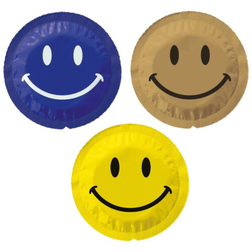 EXS Smiley Face Condoms 12 Pack 1