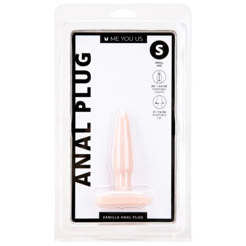 Me You Us Vanilla Tapered Butt Plug with Flared Base 1