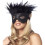 Rimba Satin Look Feather Mask 1
