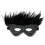 Rimba Satin Look Feather Mask 2