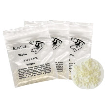 Xumann 300 PCS Orthodontic Elastic Bands, Braces Band for Dentist Braids Braces Teeth Gap (Rabbit 3/16")