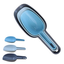 3 Pcs Plastic Ice Scoop, Food Scoops Set,Multifunction Food-Grade Food Scoop for Kitchen Bar Popcorn Flour Candy Coffee Beans Sweet Feed Pet Dog Food