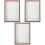 3Pcs Multi Color Shadow Box Display Frame Wooden Dried Flower Holder 5
