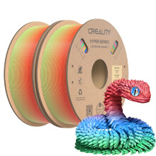Creality Hyper PLA Filament Rainbow 2KG 1.75 mm, 3D Printer Filament PLA for High Speed Printing 30-600 mm/s, Dimensional Accuracy +/-0.03mm,1 KG (2.