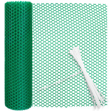 Chicken Wire Mesh Roll Plastic Mesh Fencing 8mm Hole Garden Fencing Mesh Fence Netting Poultry Breeding Netting Temporary Fencing for Yard Garden Bal