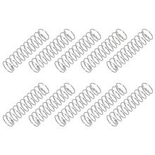 PATIKIL Compression Spring, 0.3mm Wire Dia x 4mm OD x 15mm L, 10 Pcs 304 Stainless Steel Mechanical Extension Small Springs Pen Springs Assortment Ki