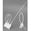 QWORK 100PCS Anti-Tamper Seals Plastic Security Seals Security Tags Pull Ties for Luggage Fire Extinguisher (White) 3