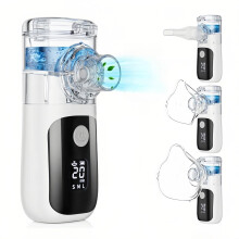 Nebuliser Machine for Adults & Kids - Rechargeable Handheld Spray Inhaler, Easy to Use & Clean Portable Nebulizer, Compact for Home & Travel
