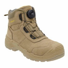 STANLEY Harrigan Men's Waterproof, Leather, FitGo Lace, Steel Plate, Steel Toe, Safety Work Boot, Stone, UK12