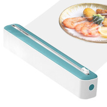 Cling Film Dispenser and Cutter, 2 in 1 Cling Wrap Cutter, Plastic Wrap Dispenser with Cutter, Aluminum Foil and Cling Film Dispenser for Kitchen, Re
