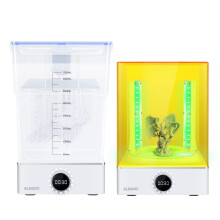 ELEGOO Mercury X Bundle, Larger Size Washing and Curing Machine, Wash and Cure Station Simultaneous Working Add Bottom Light Source Fresnel Lens for