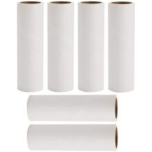 Tahbarshi Lint Roller Refills, 6 Pack Large 16 cm Lint Roller Replacement Rolls, Pre-Cut Extra Sticky 360 Sheets, for Removing Pet Hair Fuzz Dust Deb