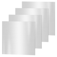 304 Stainless Steel Sheets, 4PCS 100 x 100 x 0.6 mm Stainless Steel Plates Stainless Steel Shim Plates Metal Sheets for Kitchen DIY Craft Making