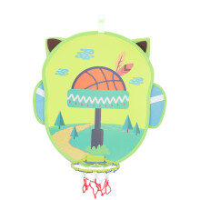 1Ensemble Jeu Éducatif Double-Face En Feutre Vert Basket Pour Enfants