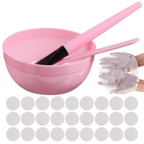 2Ensembles Kit Beauté Rose Outil Bol Brosse Pour DIY