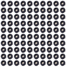 Shineboc 100 Pieces Abrasive Wheels, 25mm Abrasive Buffing Polishing Wheels Set with 1/8" (3mm) 400 Grit for Dremel Rotary Tools