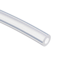 TOP-VIGOR Silicone Tube 5mm ID x 10mm OD 1m / 3.28ft Length, Flexible Silicone Rubber Tubing Water Air Hose Pipe for Pump Transfer Clear