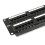 Tecmojo Cat6 48 Port Patch Panel, 19'' Network Patch Panel for Network Switch, 19inch Server Racks and Network Cabinets, 10G Support, Rack Mount, Wit 1