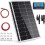 BOKENTIO 200 W (2 x 100 W) Solar Panel 12 V Monocrystalline Solar Panel Kit 2 x 100 Watt Solar Module + 20 A Charge Controller for Off-Grid 12 Volt E 1