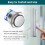 HOTUT 4 Pieces 16 mm Momentary Push Button Switch, Waterproof Push Button Switch, Push Button Switch, Round Push Button Switch, Momentary Mini Push B 6