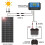 BOKENTIO 200 W (2 x 100 W) Solar Panel 12 V Monocrystalline Solar Panel Kit 2 x 100 Watt Solar Module + 20 A Charge Controller for Off-Grid 12 Volt E 3