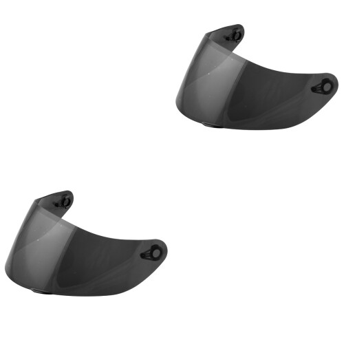 2Pièces Écrans Casque Protection Vent Pliable Résistant Café 2